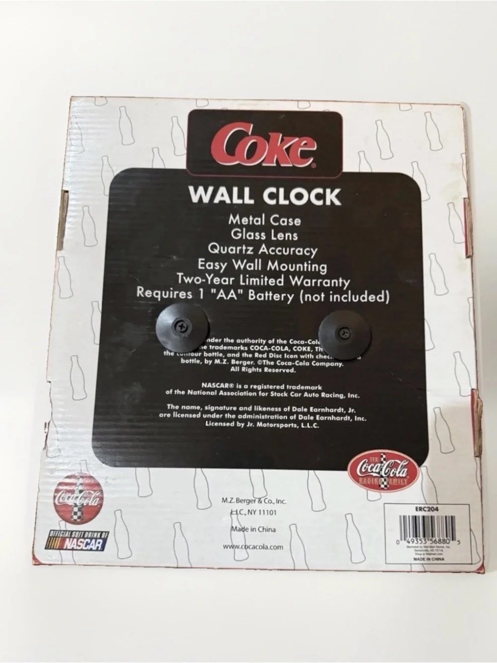 Dale Earnhardt JR. Coca-Cola Clock Unopened New In Box
